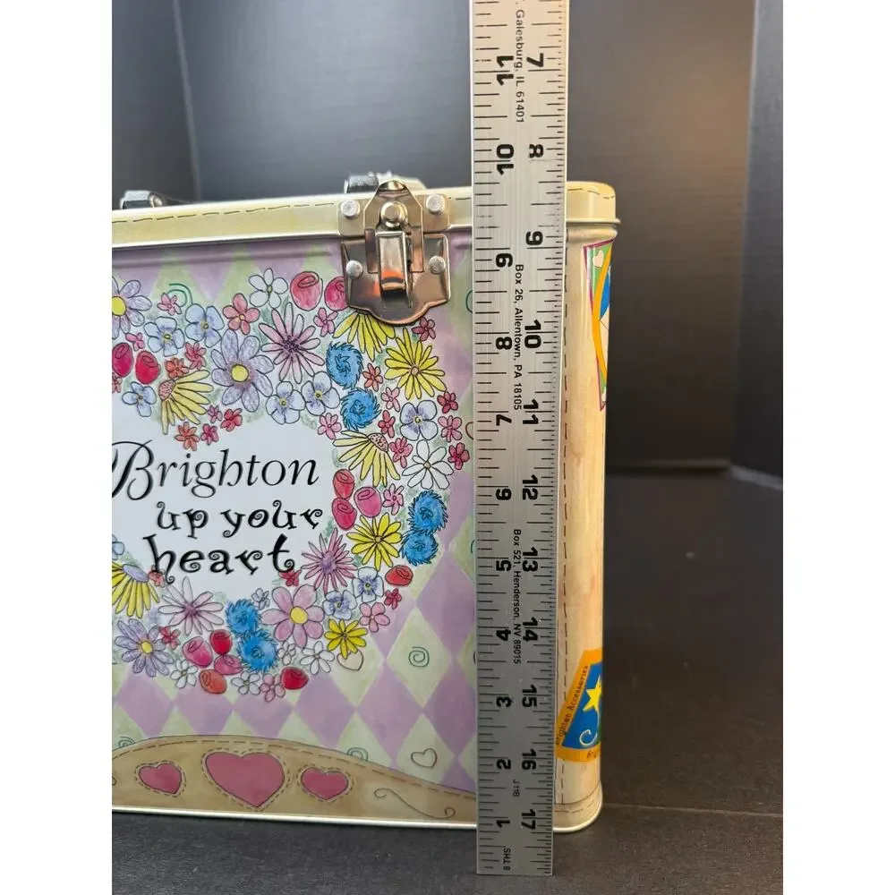 Brighton Brighton Tin Handled Case Unique Retired New
